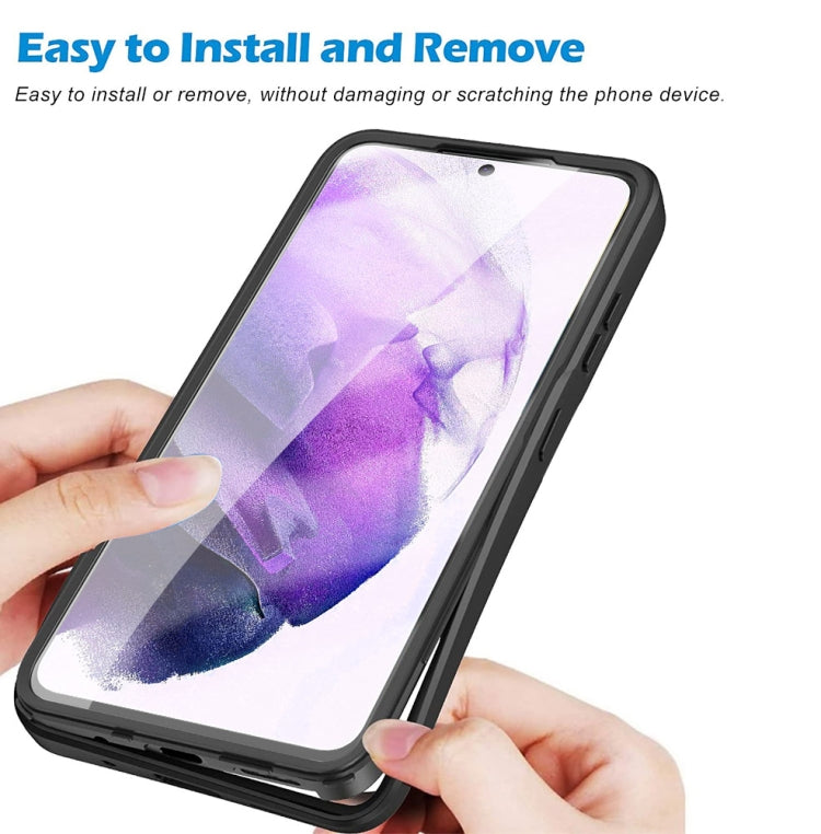 For Samsung Galaxy S22 5G Acrylic + TPU 360 Degrees Full Coverage Shockproof Phone Case
