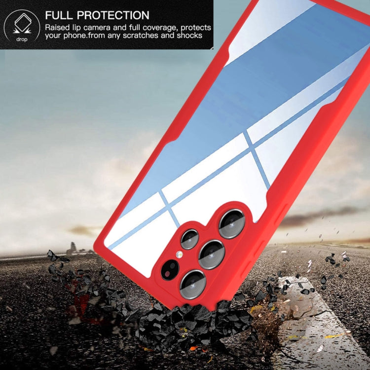 For Samsung Galaxy S22 Ultra 5G Acrylic + TPU 360 Degrees Full Coverage Shockproof Phone Case