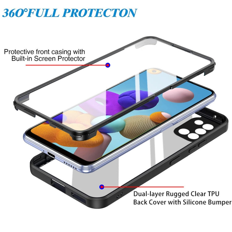 For Samsung Galaxy A21s Acrylic + TPU 360 Degrees Full Coverage Shockproof Phone Case