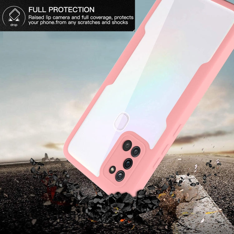 For Samsung Galaxy A21s Acrylic + TPU 360 Degrees Full Coverage Shockproof Phone Case