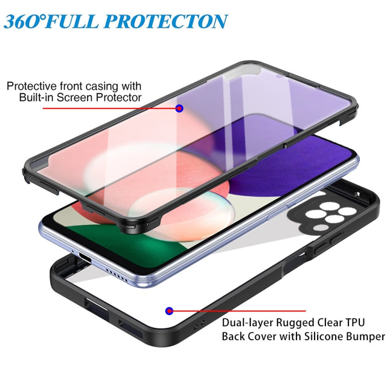 For Samsung Galaxy A22 4G Acrylic + TPU 360 Degrees Full Coverage Shockproof Phone Case