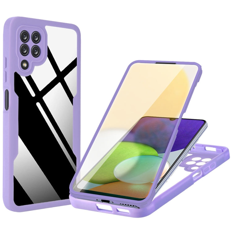 For Samsung Galaxy A22 4G Acrylic + TPU 360 Degrees Full Coverage Shockproof Phone Case