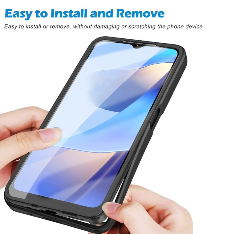 For OPPO A16 / A55 5G Acrylic + TPU 360 Degrees Full Coverage Shockproof Phone Case