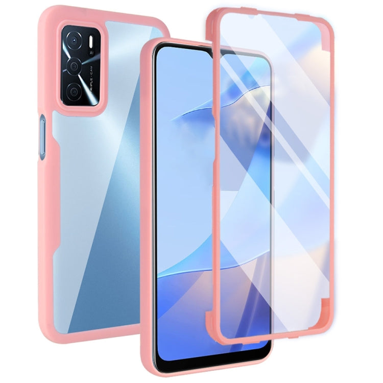 For OPPO A16 / A55 5G Acrylic + TPU 360 Degrees Full Coverage Shockproof Phone Case