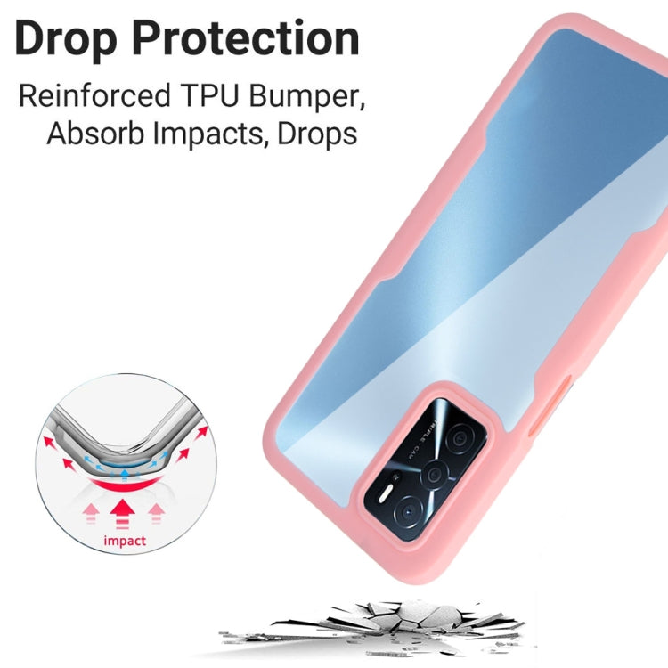 For OPPO A16 / A55 5G Acrylic + TPU 360 Degrees Full Coverage Shockproof Phone Case