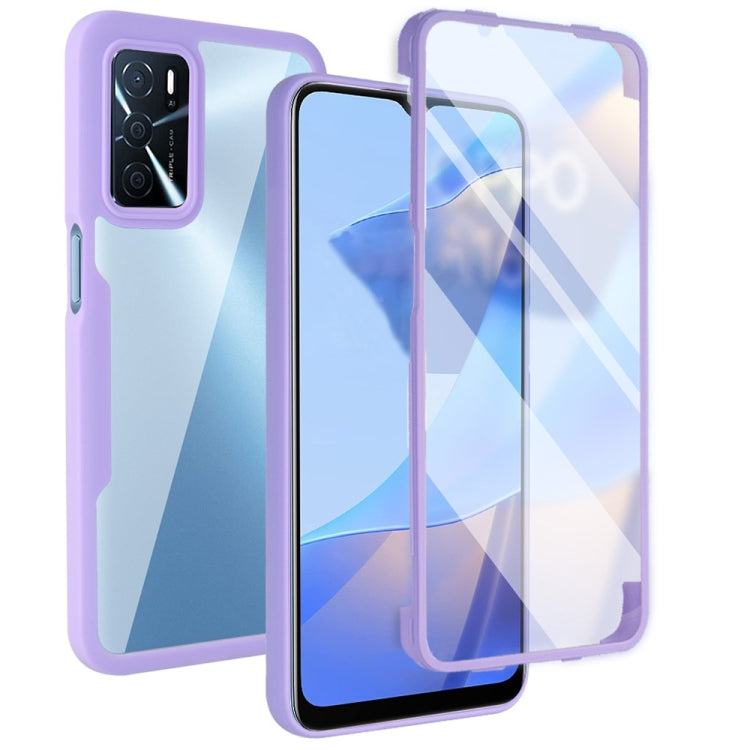 For OPPO A16 / A55 5G Acrylic + TPU 360 Degrees Full Coverage Shockproof Phone Case
