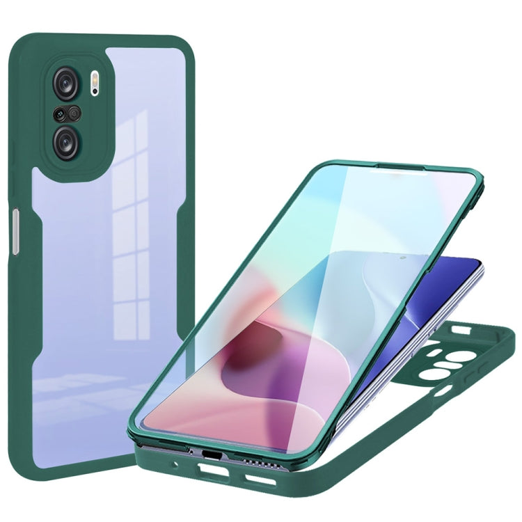 For Xiaomi Redmi K40 Acrylic + TPU 360 Degrees Full Coverage Shockproof Phone Case