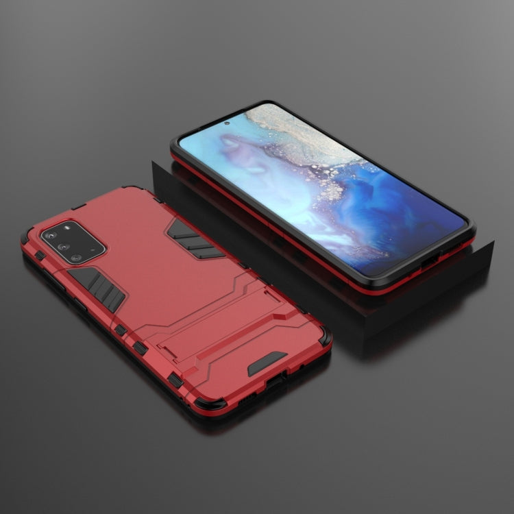 For Galaxy S20 Shockproof PC + TPU Protective Case with Invisible Holder