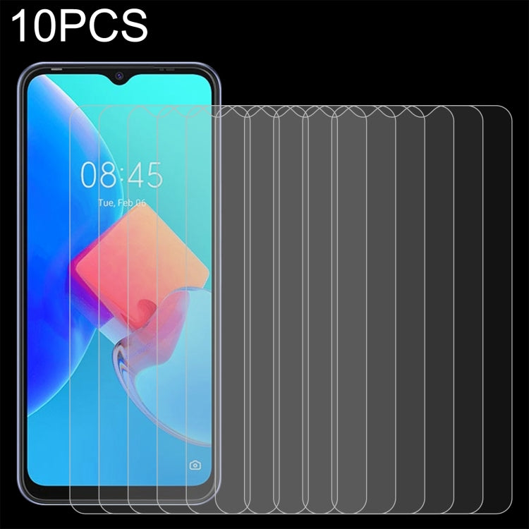 10 PCS 0.26mm 9H 2.5D Tempered Glass Film For Tecno Spark 8C