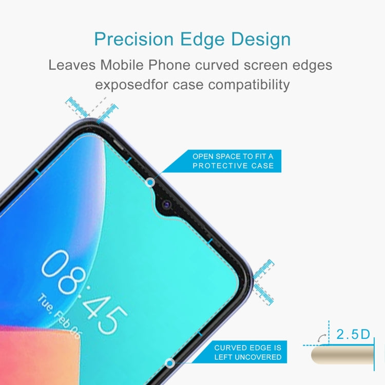 50 PCS 0.26mm 9H 2.5D Tempered Glass Film For Tecno Spark 8C