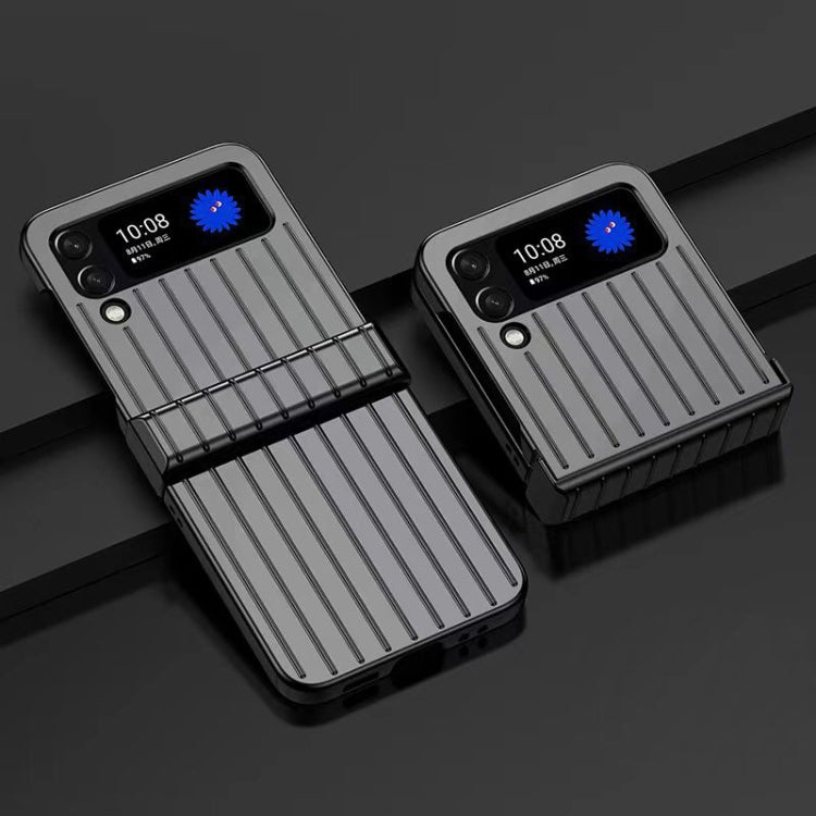 For Samsung Galaxy Z Flip3 5G Ultra-thin Striped PC Phone Case