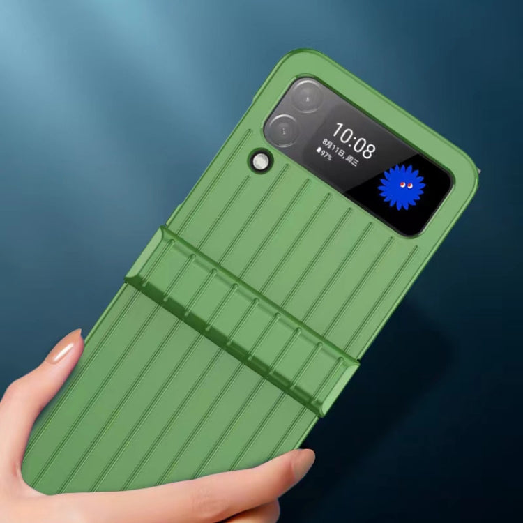 For Samsung Galaxy Z Flip3 5G Ultra-thin Striped PC Phone Case