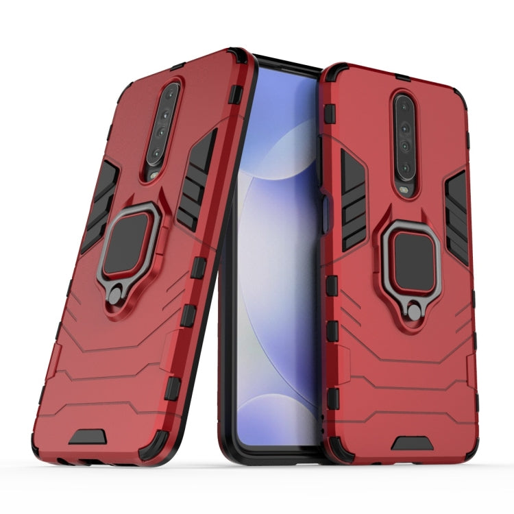 For Xiaomi Redmi K30 Shockproof PC + TPU Protective Case with Magnetic Ring Holder
