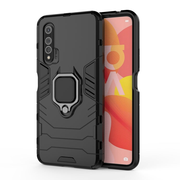 For Huawei Nova 6 Shockproof PC + TPU Protective Case with Magnetic Ring Holder