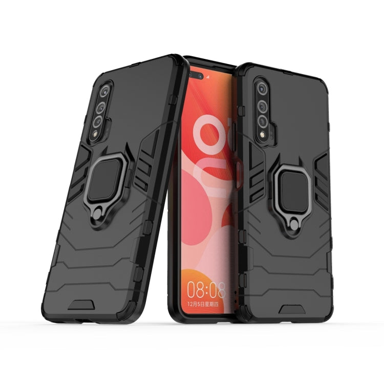 For Huawei Nova 6 Shockproof PC + TPU Protective Case with Magnetic Ring Holder