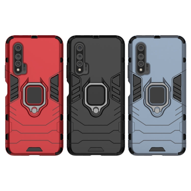 For Huawei Nova 6 Shockproof PC + TPU Protective Case with Magnetic Ring Holder