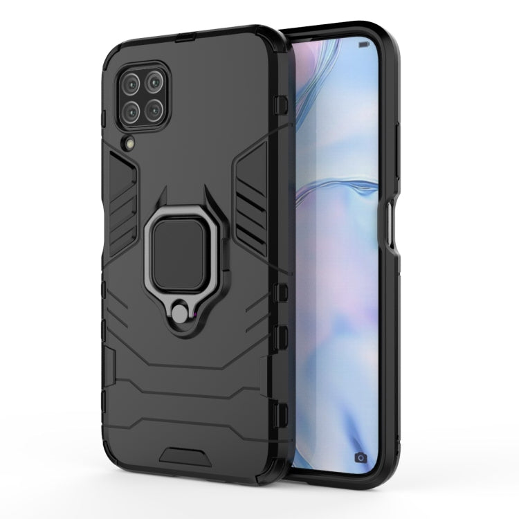 For Huawei Nova 6 SE Shockproof PC + TPU Protective Case with Magnetic Ring Holder