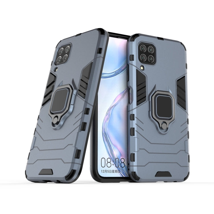 For Huawei Nova 6 SE Shockproof PC + TPU Protective Case with Magnetic Ring Holder