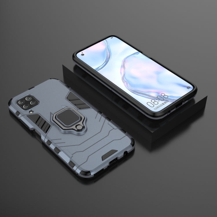 For Huawei Nova 6 SE Shockproof PC + TPU Protective Case with Magnetic Ring Holder