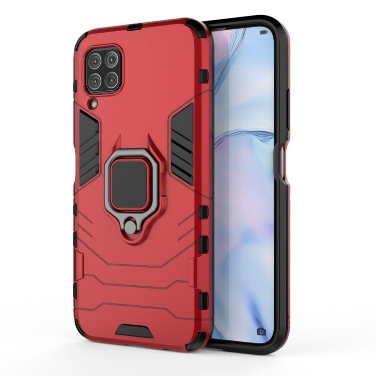 For Huawei Nova 6 SE Shockproof PC + TPU Protective Case with Magnetic Ring Holder