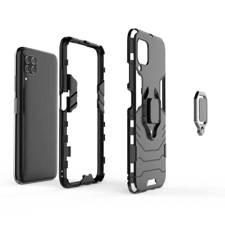 For Huawei Nova 6 SE Shockproof PC + TPU Protective Case with Magnetic Ring Holder