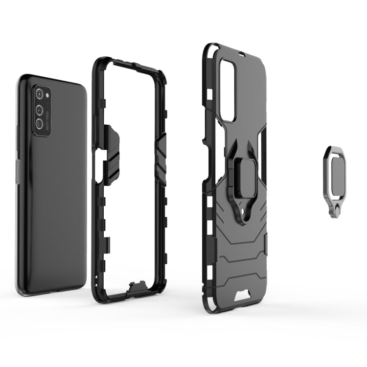 For Huawei Honor V30 Pro Shockproof PC + TPU Protective Case with Magnetic Ring Holder