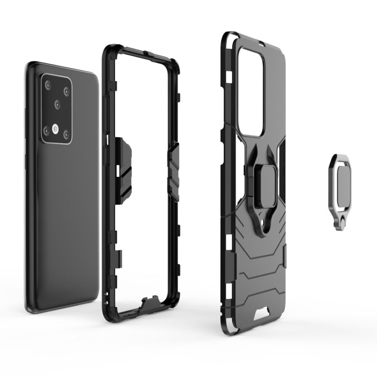 For Galaxy S20 Ultra Shockproof PC + TPU Protective Case with Magnetic Ring Holder