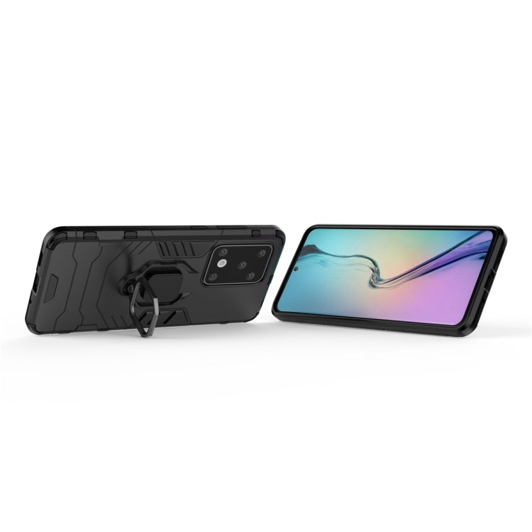 For Galaxy S20 Ultra Shockproof PC + TPU Protective Case with Magnetic Ring Holder