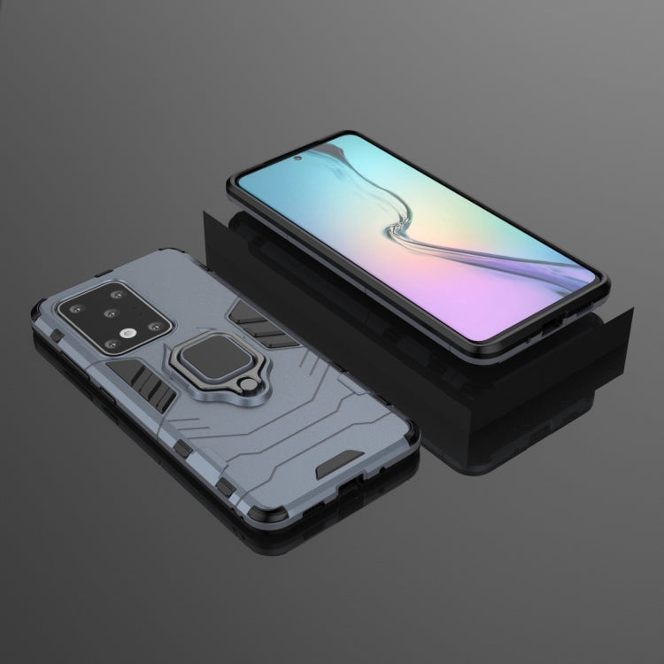 For Galaxy S20 Ultra Shockproof PC + TPU Protective Case with Magnetic Ring Holder