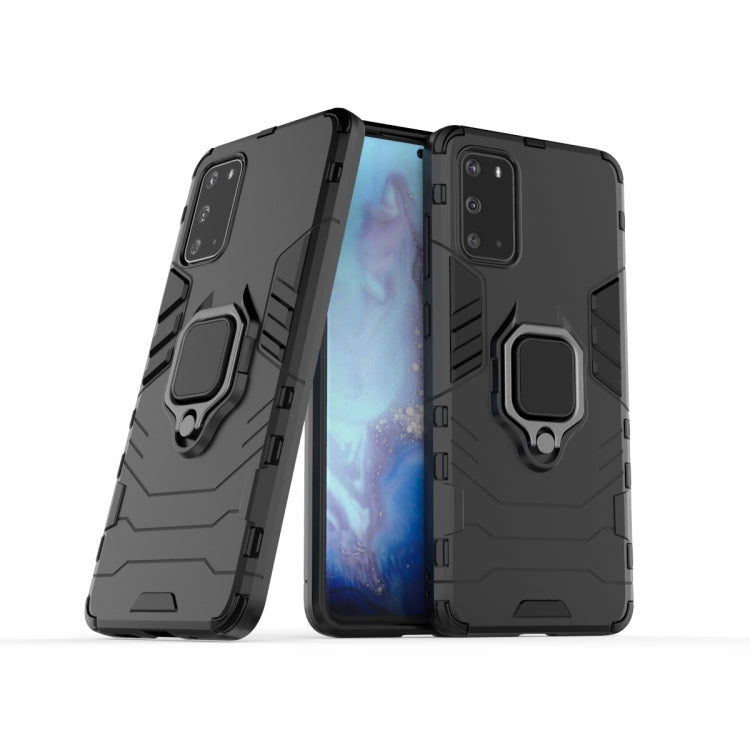 For Galaxy S20 Shockproof PC + TPU Protective Case with Magnetic Ring Holder