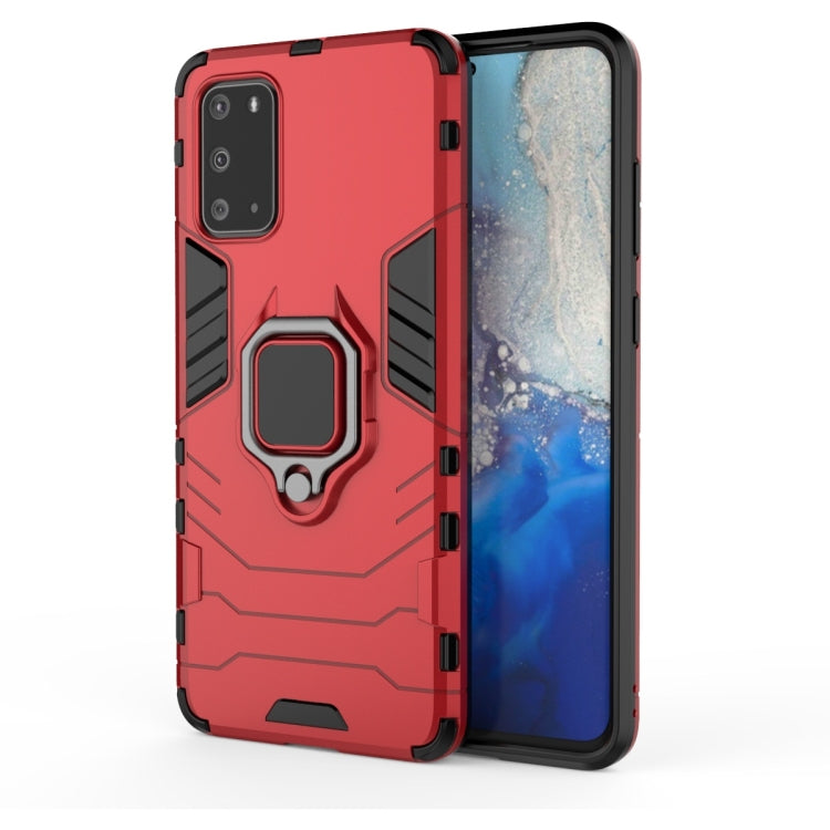 For Galaxy S20 Shockproof PC + TPU Protective Case with Magnetic Ring Holder