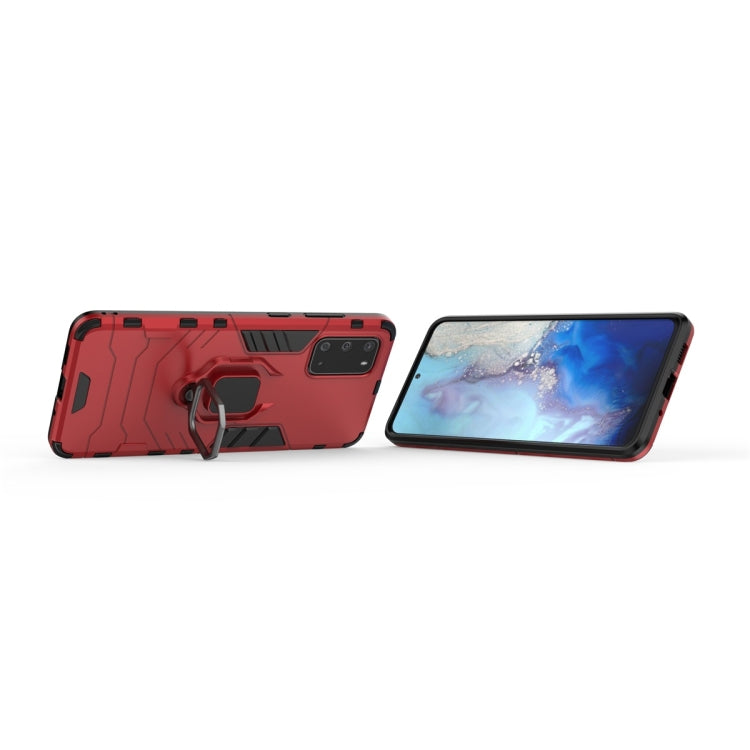 For Galaxy S20 Shockproof PC + TPU Protective Case with Magnetic Ring Holder