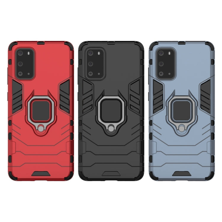 For Galaxy S20 Shockproof PC + TPU Protective Case with Magnetic Ring Holder
