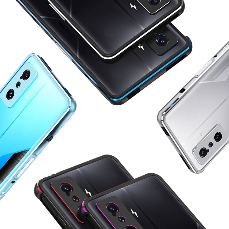 For Xiaomi Redmi K50 Gaming Aurora Lens Protector + Metal Frame Phone Case