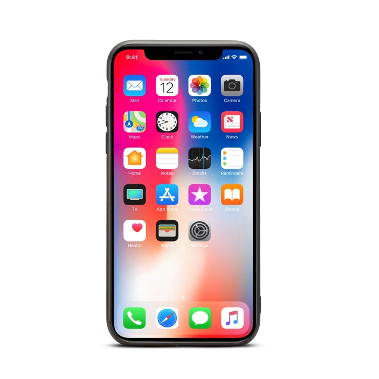 For iPhone XS Max Denior V3 Luxury Car Cowhide Leather Protective Case with Holder & Card Slot