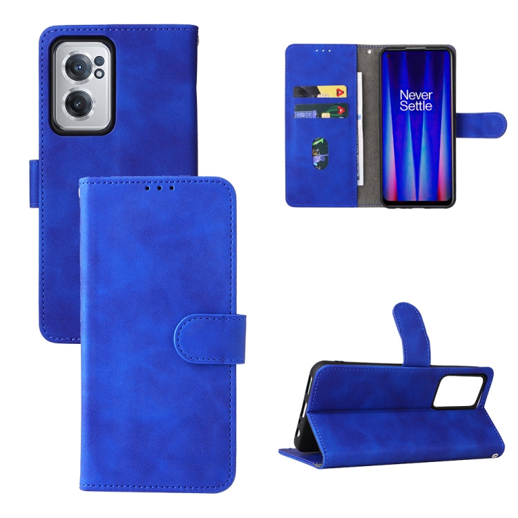 For OnePlus Nord CE 2 5G Skin Feel Magnetic Flip Leather Phone Case