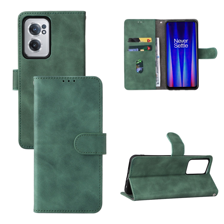 For OnePlus Nord CE 2 5G Skin Feel Magnetic Flip Leather Phone Case