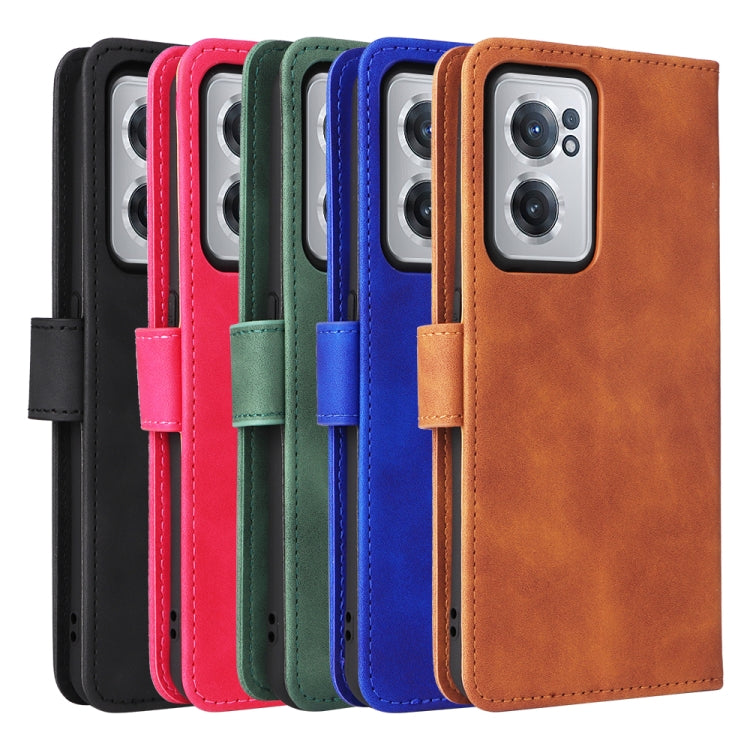 For OnePlus Nord CE 2 5G Skin Feel Magnetic Flip Leather Phone Case