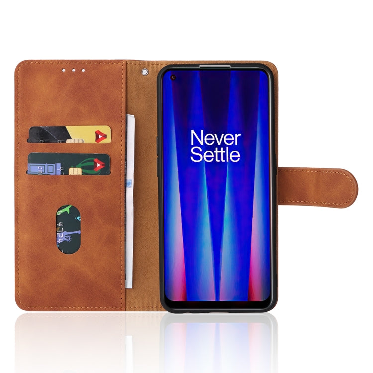 For OnePlus Nord CE 2 5G Skin Feel Magnetic Flip Leather Phone Case