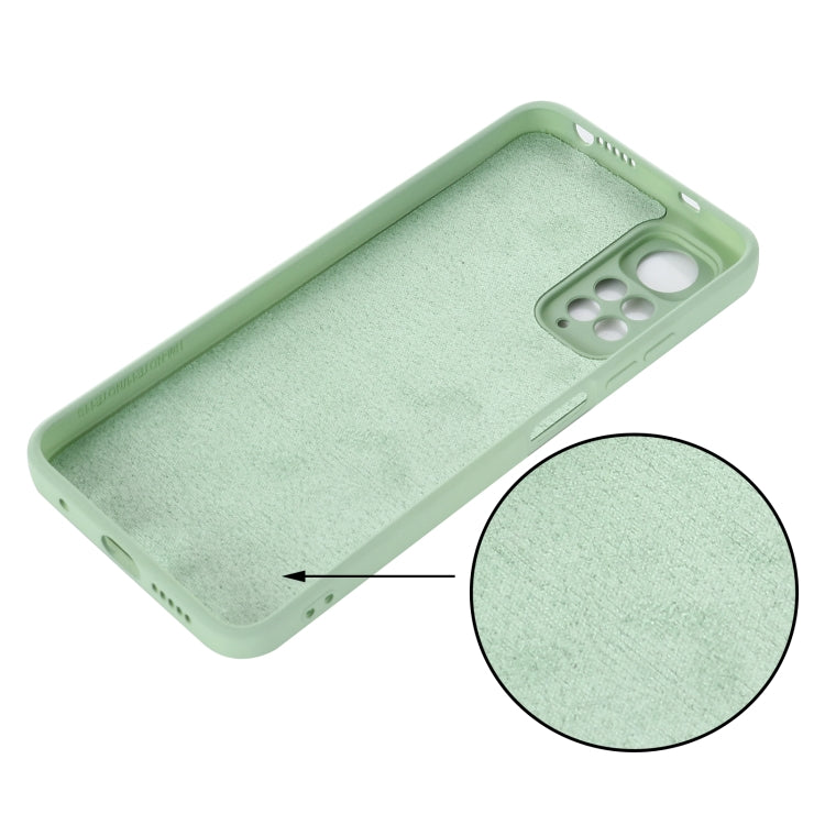 For Xiaomi Redmi Note 11S / Note 11 4G Pure Color Liquid Silicone Shockproof Full Coverage Phone Case