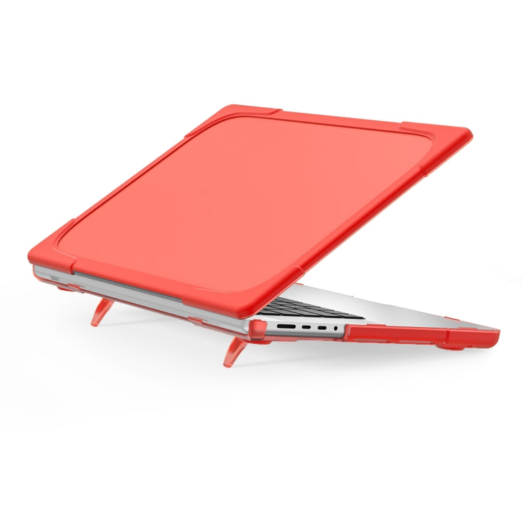 TPU + PC Two-color Anti-fall Laptop Protective Case For MacBook Pro 16.2 inch A2485 2021