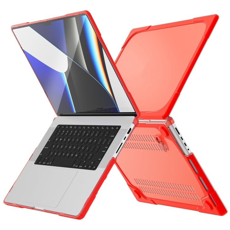 TPU + PC Two-color Anti-fall Laptop Protective Case For MacBook Pro 16.2 inch A2485 2021