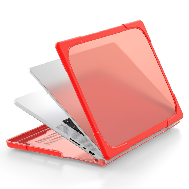 TPU + PC Two-color Anti-fall Laptop Protective Case For MacBook Pro 16.2 inch A2485 2021