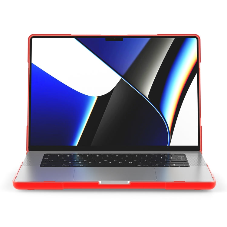 TPU + PC Two-color Anti-fall Laptop Protective Case For MacBook Pro 16.2 inch A2485 2021