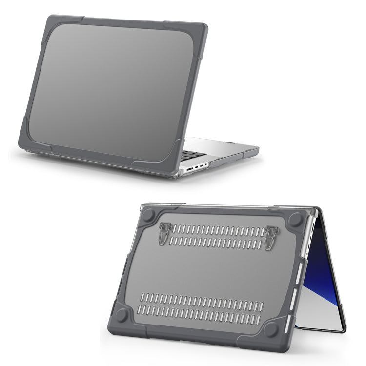 TPU + PC Two-color Anti-fall Laptop Protective Case For MacBook Pro 16.2 inch A2485 2021
