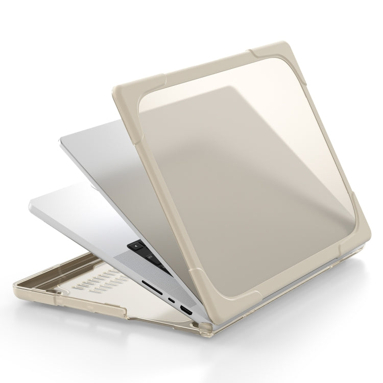 TPU + PC Two-color Anti-fall Laptop Protective Case For MacBook Pro 16.2 inch A2485 2021