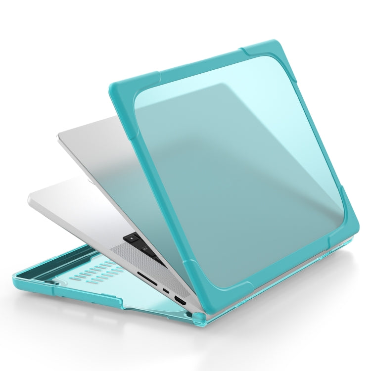 TPU + PC Two-color Anti-fall Laptop Protective Case For MacBook Pro 16.2 inch A2485 2021