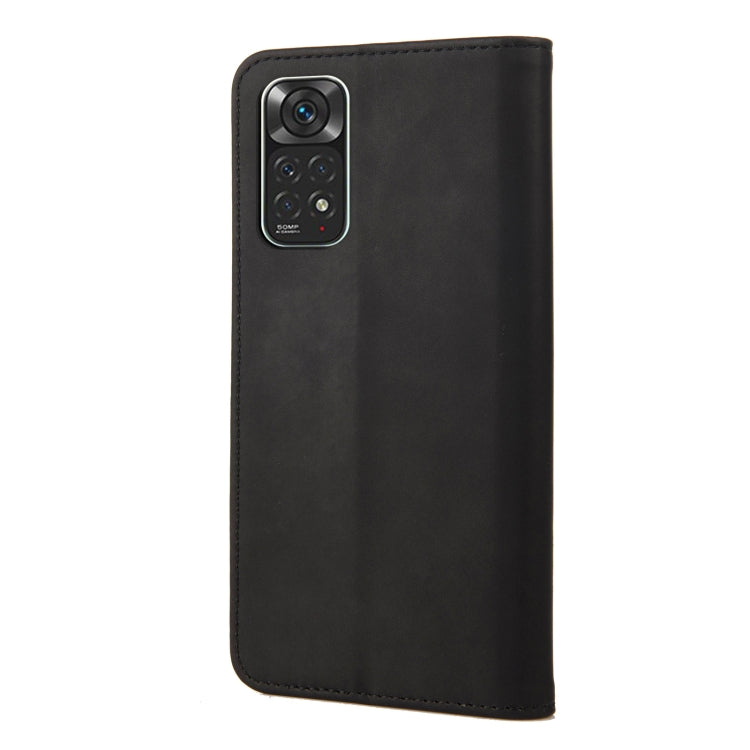 For Xiaomi Redmi Note 11 4G / Note 11S Skin Feel Magnetic Splicing Leather Phone Case