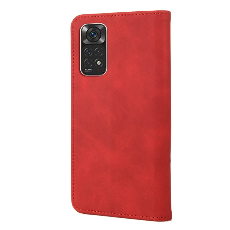 For Xiaomi Redmi Note 11 4G / Note 11S Skin Feel Magnetic Splicing Leather Phone Case