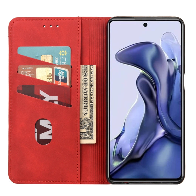 For Xiaomi Poco X4 Pro 5G Skin Feel Magnetic Splicing Leather Phone Case